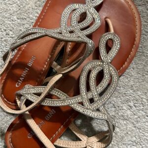 Gianni Bini Women's Sparkling Tan Sandals